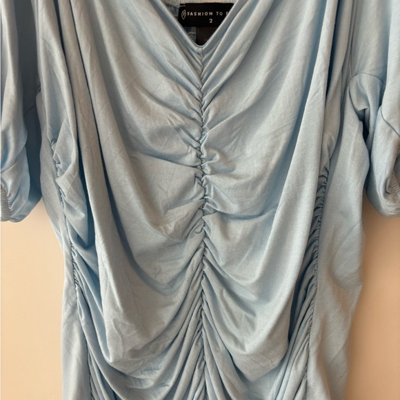 NWOT Ruched Knit Top - size 2 - Picture 2 of 6